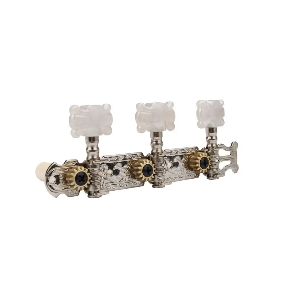 Guitar factory hot sell Best Quality Classical Guitar Exquisite Pearl White Flower Pattern Guitar String Tuning Pegs cheap price