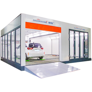 Ligne <span class=keywords><strong>de</strong></span> peinture automobile simple homologuée CE LX-2-2 avec cabine <span class=keywords><strong>de</strong></span> peinture par pulvérisation et cabine <span class=keywords><strong>de</strong></span> polissage et ponçage pour voitures à <span class=keywords><strong>vendre</strong></span> - Product Image 1