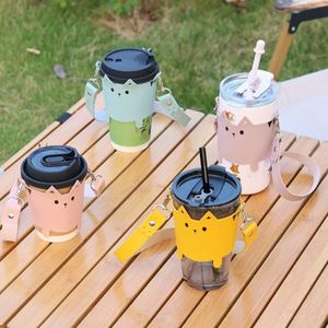 ปลอกแก้วกาแฟหนัง PU รูปแมว ขายส่งสุดฮิต แฟชั่นน่ารัก สไตล์มินิมอล สำหรับใส่แก้วชานม ของขวัญส่งเสริมการขาย - Product Image 2