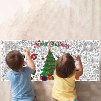 Affiche à colorier graffiti, nappe interactive, excellent cadeau pour enfants, divertissement interactif, affiche graffiti de Noël
