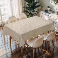 Nappe Rectangulaire RNPT Facile à Nettoyer, Housse de Table en PVC pour Cuisine, Salle à Manger, Maison
