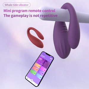 App-Ferngesteuerter Delfin-Slip Tragbarer Anal- und Klitoris-Massage Doppel-<span class=keywords><strong>Vibrator</strong></span> für Paare Vibromasseur Erotikartikel - Product Image 4