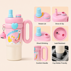 Borraccia Termica Portatile OEM da 750 ml in Acciaio Inossidabile a Doppia Parete Sottovuoto per Bambini, Ideale per Viaggi e Campeggio - Product Image 3