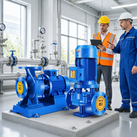 Bomba Centrífuga en Línea de Acero Inoxidable Dúplex, Bomba Antioxidante para Circulación de Agua Salina en Ingeniería