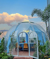 Grandes tentes indiennes de luxe pour événements et fêtes de Noël en plein air à vendre tente gonflable transparente pour igloo avec dôme et gazebo pour pièce pliable