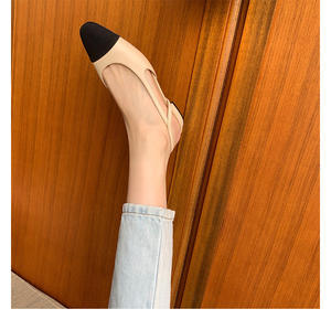 Sandalias planas con cabeza puntiaguda para mujer, zapatos de banda de una palabra de <span class=keywords><strong>moda</strong></span> romana, elegantes, para oficina, venta al por mayor, <span class=keywords><strong>verano</strong></span>, nuevas - Product Image 6