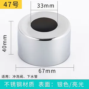 1 adet duvar dekoratif kapak musluk dekoratif delik paslanmaz çelik su borusu bağlayı<span class=keywords><strong>c</strong></span>ı yükseltmek vana ev geliştirme donanım - Product Image 6