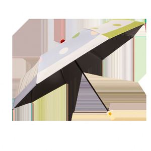 Parapluie pliant en trois, anti-UV UPF50, à ouverture et fermeture automatiques, 8 baleines, sans rebond, motif dessin animé, logo personnalisé OEM, vente en gros d'usine, cadeau pour enfants - Product Image 4