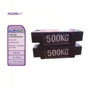 Wasserdichte stapelbare Gewichte F2 M1 500kg Stahl für die Kalibrierung von Hoch leistungs geräten Anpassbare Montage optionen - Product Image 1