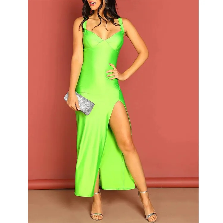 neon green summer dress Everyday Outfits