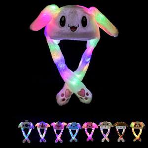 Jouet en peluche lumineux lapin amusant à succès sur TikTok, chapeau de lapin LED en peluche avec oreilles mobiles, jouet d'hiver en peluche - Product Image 4