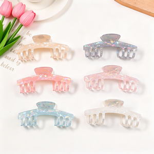 Grandes pinces à cheveux en acrylique pour cheveux longs, pinces à cheveux pour casquette snapback, accessoires de mode pour femmes - Product Image 1