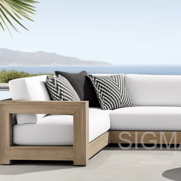 outdoor patio teak furniture sofa set modern outdoor Garden sofas Set