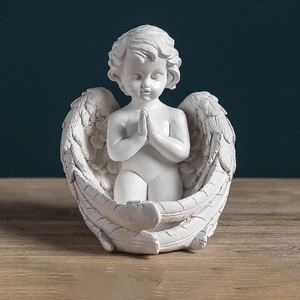 Eco-Friendly <strong>Resin</strong> Praying <strong>Angel</strong> Statue Elegant Religious <strong>Figurine</strong> for Home/Church Decor Inspirational Gift for Christians - Product Image 1