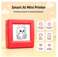 Printer Termal Mini Saku AI Nirkabel Pembuat Stiker Gambar AI Tanpa Tinta Hadiah untuk Anak Pelajar Printer OEM Logo Kustom
