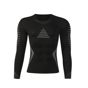 Ensemble de sous-vêtements sans couture pour hommes - Séchage rapide, extensible, en Spandex/Polyester pour le sport, le yoga, les activités de plein air, logo personnalisé, grandes tailles - Product Image 2