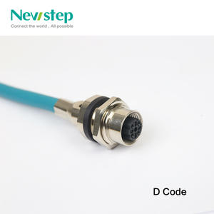 Conector M12 <span class=keywords><strong>de</strong></span> 4 Pines con Código A a Conector Ethernet <span class=keywords><strong>RJ45</strong></span>, <span class=keywords><strong>Cable</strong></span> Profinet CAT5e, Ethernet Industrial Ethercat - Product Image 4