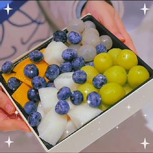 Usine personnalisé jetable pique-nique boîtes <span class=keywords><strong>en</strong></span> <span class=keywords><strong>bois</strong></span> gâteau aux fruits Sushi boulangerie salade noix boîte alimentaire couvercle transparent emballage étui - Product Image 4