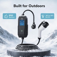 Chargeur EV portable 32A 40A Type 1 avec Plug & Play, J1772, IP65, 5 certifications, pour véhicules électriques américains/japonais, station de recharge EV portable
