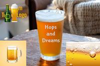 Verre à bière personnalisé de 16 oz, gravé au sable, résistant au lave-vaisselle, vente en gros