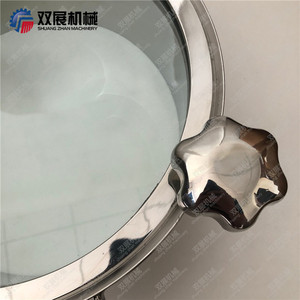 Sanitair Rvs Glas Top Gemonteerde Tank Putdeksel Met Pakking Mangat Hatch - Product Image 4