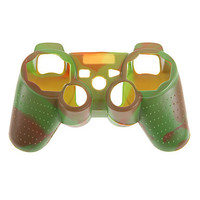 Étui en silicone camouflage pour manette PS2 PS3, coque de protection