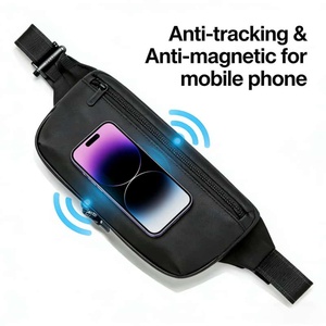 Großhandel Benutzerdefinierte Logo EMF Hüfttasche RFID Signalblockierende Faraday-Tasche für Autoschlüssel und Handys - Product Image 4