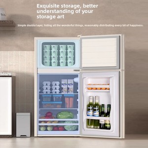 Réfrigérateur Rétro Zhi Gao, Populaire sur Internet, Petit Modèle Domestique Économe en Énergie, Double Porte 58L, Dégivrage Automatique, Congélation par Refroidissement Direct - Product Image 5