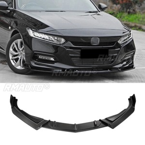 <b>Car</b> Front Bumper Lip <b>Diffuser</b> Spoiler Glossy Black Modification Part <b>for</b> Honda 10th Gen Accord 2018-2021 <b>Car</b> Accessories - Product Image 1