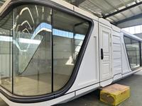 Capsule spatiale de luxe entièrement meublée, pod de glamping, cabane mobile préfabriquée