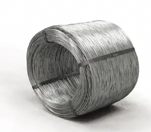 Fio de aço galvanizado mergulhado a quente, fio de ferro de baixo carbono, fio de aço galvanizado de 0,5-5,0 mm