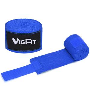 Pembalut Tangan Tinju VIGFIT Katun Berkualitas Tinggi Velcro Lebar 2.5M 5M Semi Elastis Logo Kustom Ukuran Kustom Warna Kustom untuk Tinju - Product Image 6