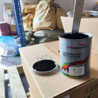 Haute Solide Haute Brillance Bonne Couverture Revêtement Automatique 1K Basecoat Peinture Automobile Graphite Noir Tinter pour la Finition De Voiture