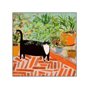 Stampa su tela ispirata a <span class=keywords><strong>Matisse</strong></span>, con porta verde, arte da parete per interni, scena astratta, decorazione moderna per soggiorno e camera da letto - Product Image 3