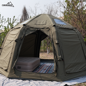 เต็นท์ลมอเนกประสงค์สไตล์พระราช<span class=keywords><strong>วัง</strong></span>เต็นท์แคมป์ปิ้งสีเขียวสำหรับวันหยุดเต็นท์ห้องเดียวพกพาง่ายสี่ฤดู - Product Image 4