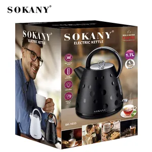 Electric water Kettle SOKANY tea pots whistling foldable coffee stainless steel travel plastic solar hotel price camping boiler