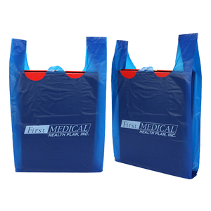 Bolsas de Compras de Plástico HDPE Tipo Camiseta, Personalizadas con Logotipo, Desechables, para Supermercados y Tiendas - Product Image 2