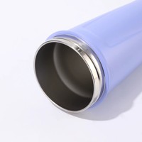 Bouteille shaker à protéines en acier inoxydable 710 ml (24 oz) avec logo personnalisé, tasse à clapet anti-fuite avec poignée pour la gym et les sports de plein air
