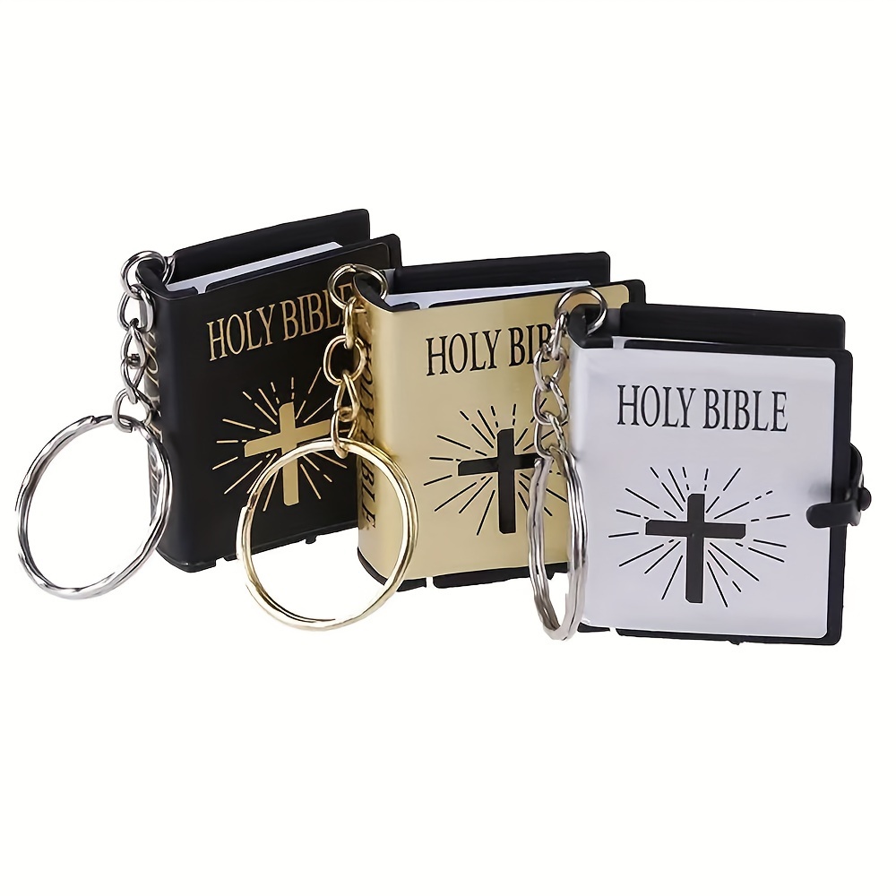 Mini Livre Bible Clé Porte-clés Mini Bible WEBEEDY - Lot De 20