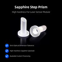 Prisme à marches en saphir haute dureté à transmission à large spectre pour module de capteur de distance et de déplacement laser industriel
