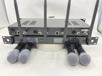 Microphone sans fil à réduction de bruit professionnel UHF à condensateur Qlxd4 Qlx24d Beta87a pour les spectacles sur scène de l'église