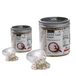 เกลือทะเลบริสุทธิ์ 100% คุณภาพสูง ยี่ห้อ Nutrifarm น้ำหนัก 450 กรัม ขนาดตามสั่ง สำหรับใช้บนโต๊ะอาหาร อาหารระดับกูร์เมต์ และการบำบัดด้วยสปา - Product Image 1