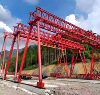 Grúa pórtico lanzadora de 150T para construcción de puentes de 100 toneladas, ideal para instalación de vigas pretensadas pesadas