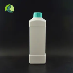 Farmaceutische 1l Hdpe Witte Plastic Reagens Fles Schroefdop Smalle Mond Vloeistof Opslagcontainer