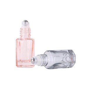 3ml 6ml Rỗng màu thủy tinh Lăn chai nước hoa tinh dầu cuộn trên chai với nắp vàng - Product Image 3