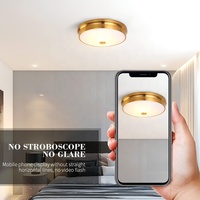 Style nordique maison lumière décorative intérieure encastrable chambre IP33 luminaire forme ronde plafonnier