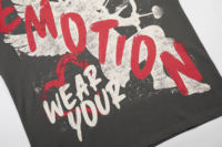 T-shirt de créateur MIXED EMOTION de haute qualité, imprimé diamant, coupe oversize, style urbain rétro et streetwear