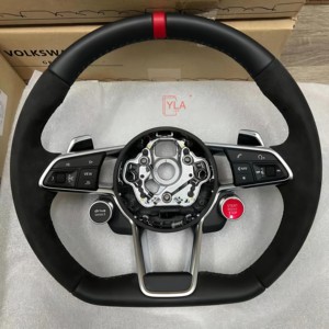Volante de Fibra de Carbono Forjado Personalizado para <span class=keywords><strong>Audi</strong></span> <span class=keywords><strong>A3</strong></span> 8V <span class=keywords><strong>8L</strong></span> A4 B8 B9 B7 A6 C8 C7 TT 8J Q3 Q5 S4 B8.5 Q7 A5 R8 <span class=keywords><strong>RS3</strong></span> S3 - Product Image 3