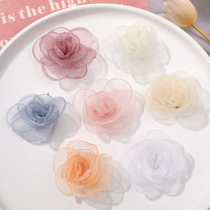 Gasa de Nieve con Borde Quemado por el Viento, Dulce y Delicada, Material para Horquillas y Pendientes Tejidos a Mano, Decoración del Hogar, Diseño Art <span class=keywords><strong>Deco</strong></span> - Product Image 4