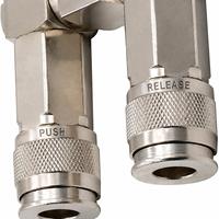 TEBAK Amerikanischer Stil Vernickeltes Eisen 3-in-1 360 °   Drehbarer 2-Wege-Anschluss |   Direkt ab Werk
